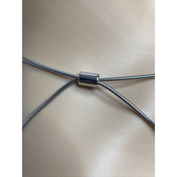 STATEMENT TRI-COLORED 2.5" PENDANT WITH ADJUSTABLE NECKLACE 33" MAX - BOHO - Picture 3 of 3